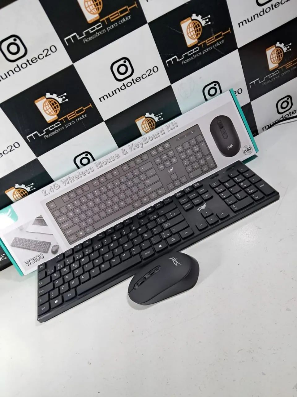 Kit Teclado e mouse sem Fio