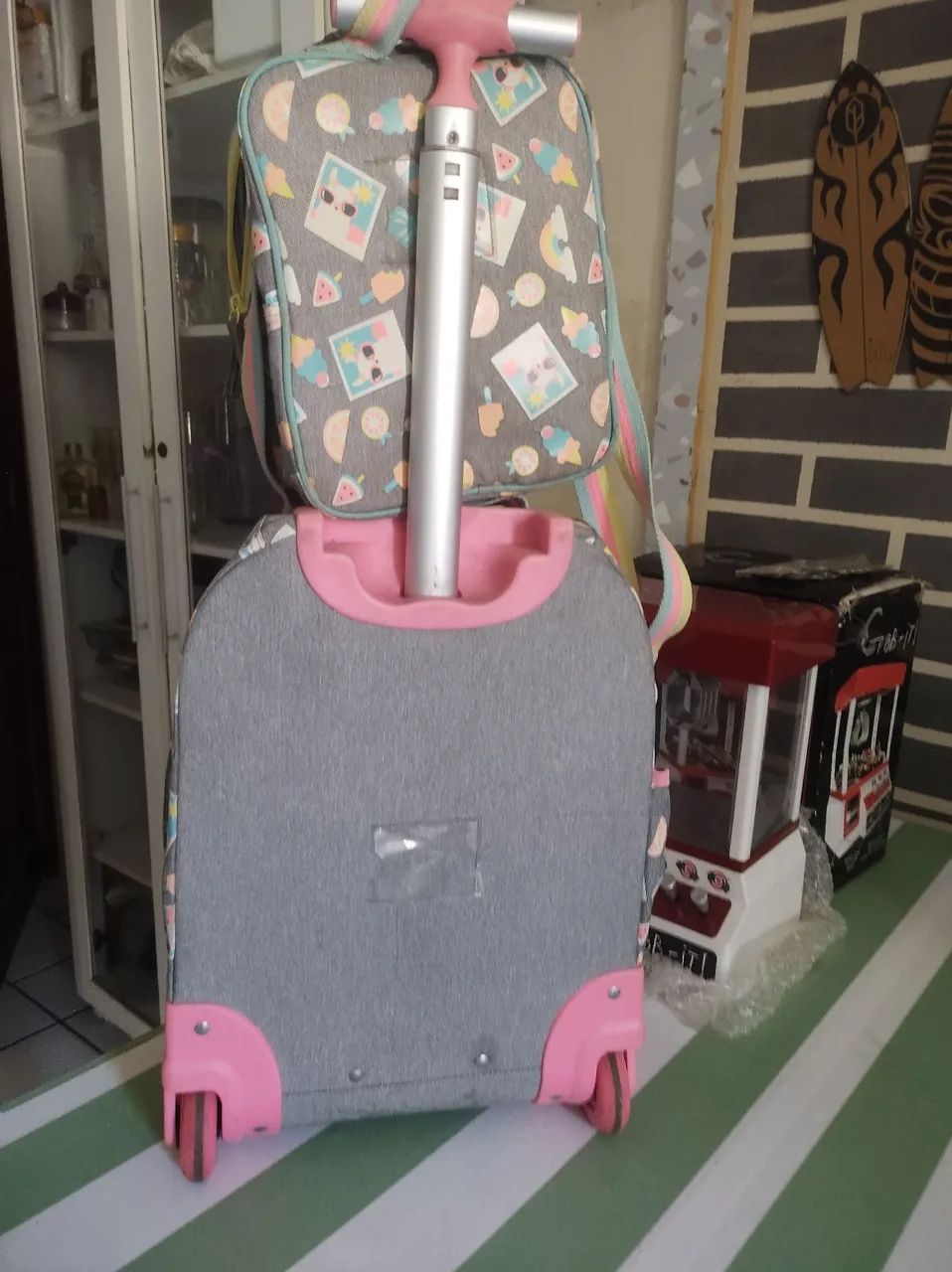 Lindo kit de bolsa e mochila de rodinhas puket  - Foto 5
