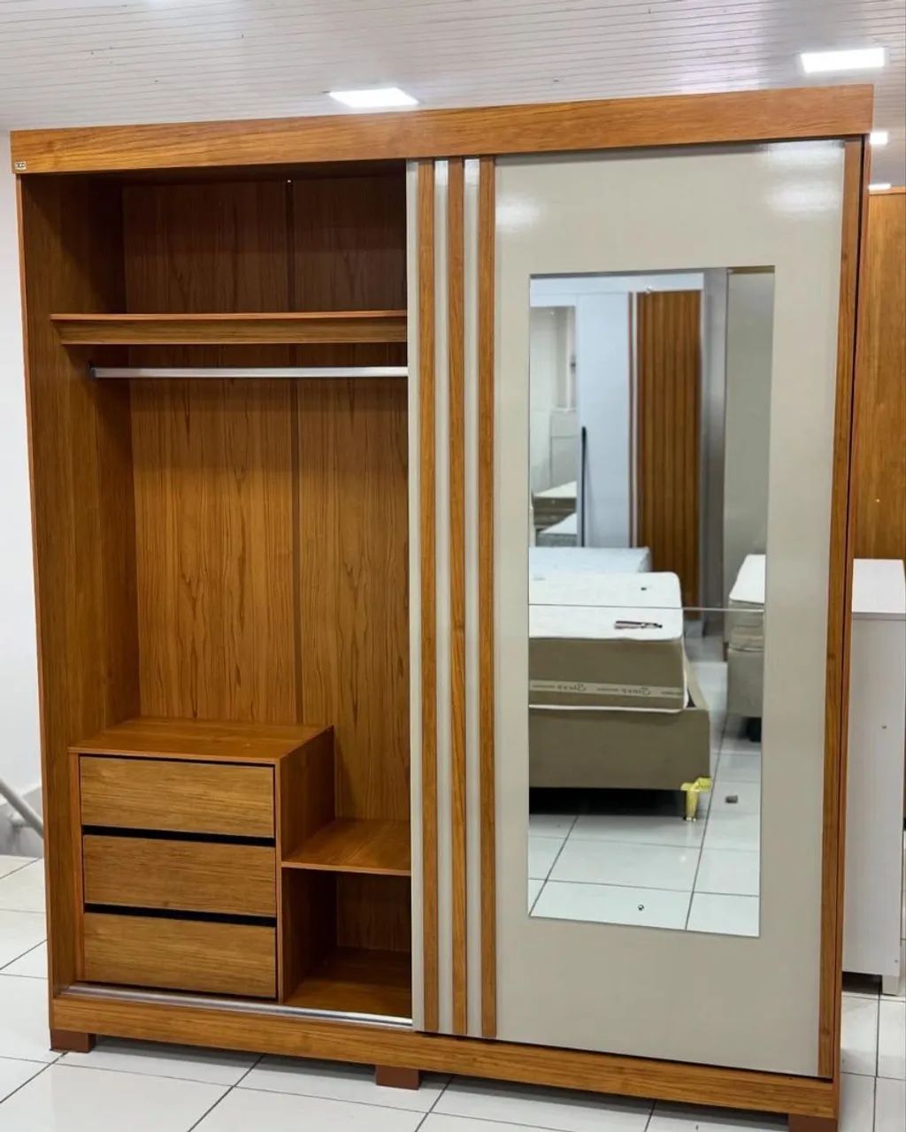 GUARDA-ROUPA ATENAS 100% MDF - Foto 3