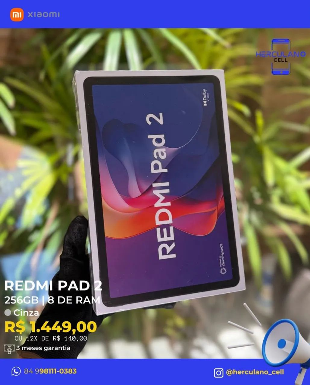 Vendo tablet redmi pad 2 8/256 cinza