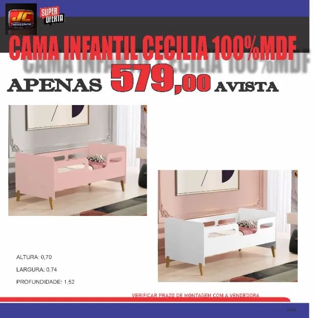 MINI CAMA CECILIA NO MDF