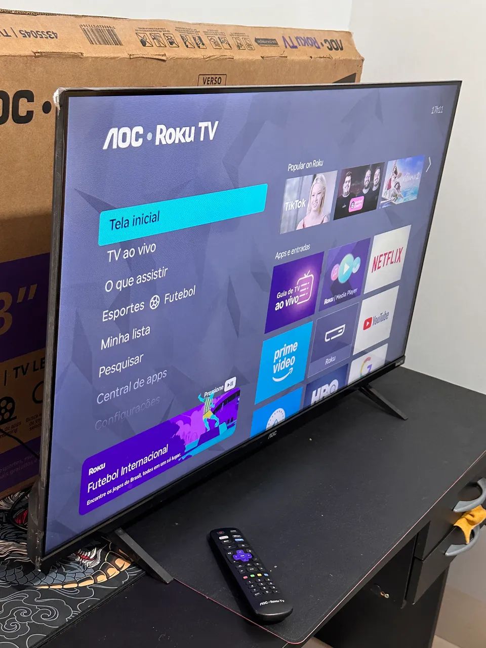 Tv smart 43 polegadas, tá nova 