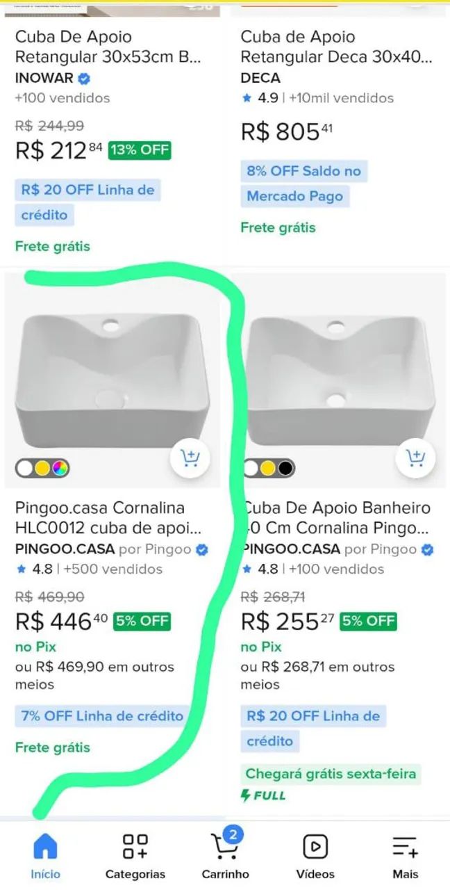 Cuba de apoio retangular para banheiro 40x30cm pingoo com válvula - Foto 3