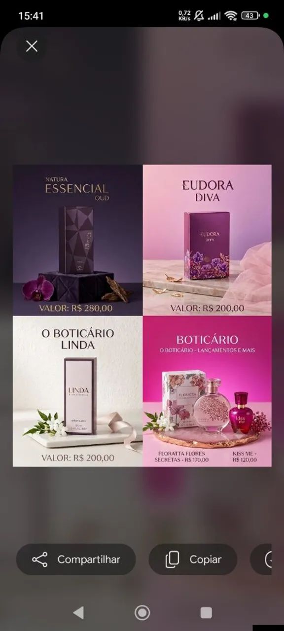 Promoção perfumes boticário 