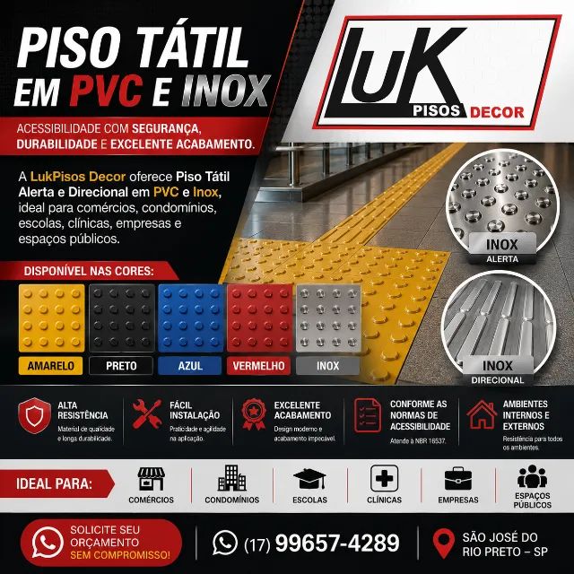 Piso Tatil Acessibilidade
