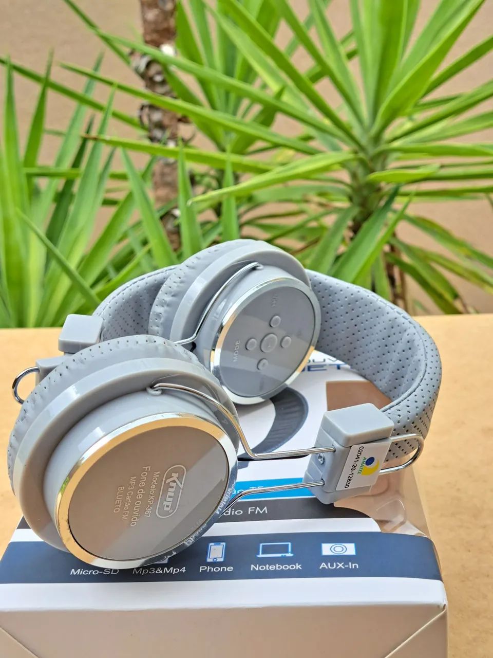 Fone de ouvido original bluetooth , fm ,micro sd  mp3 ,headphone universal. - Foto 2