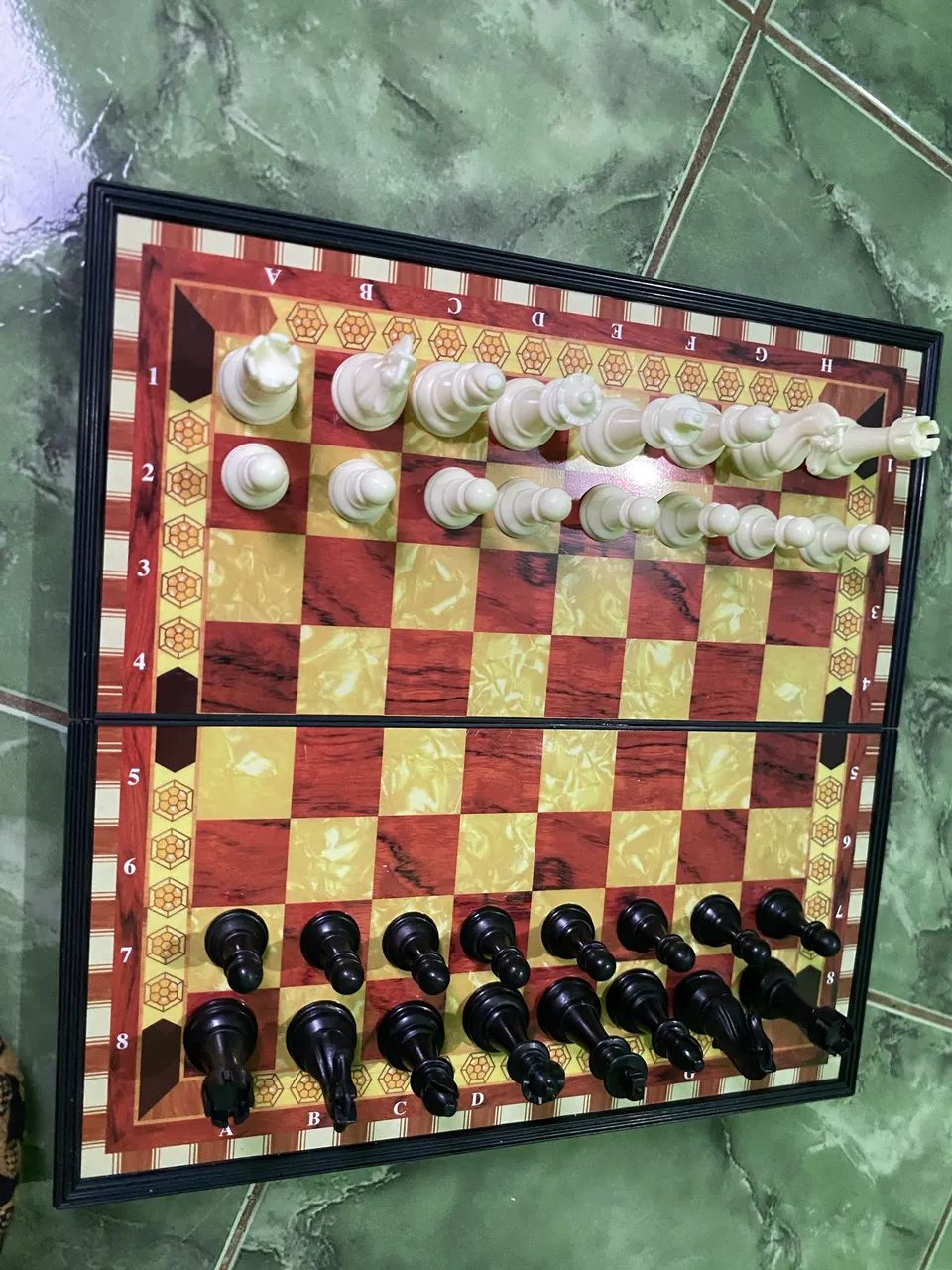 Tabuleiro de xadrez magnético 