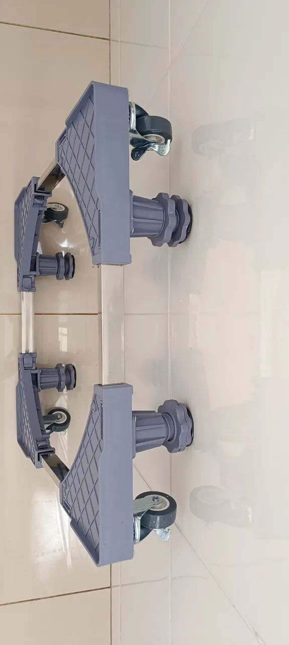 Suporte com rodinhas para máquina, geladeira etc - Foto 4