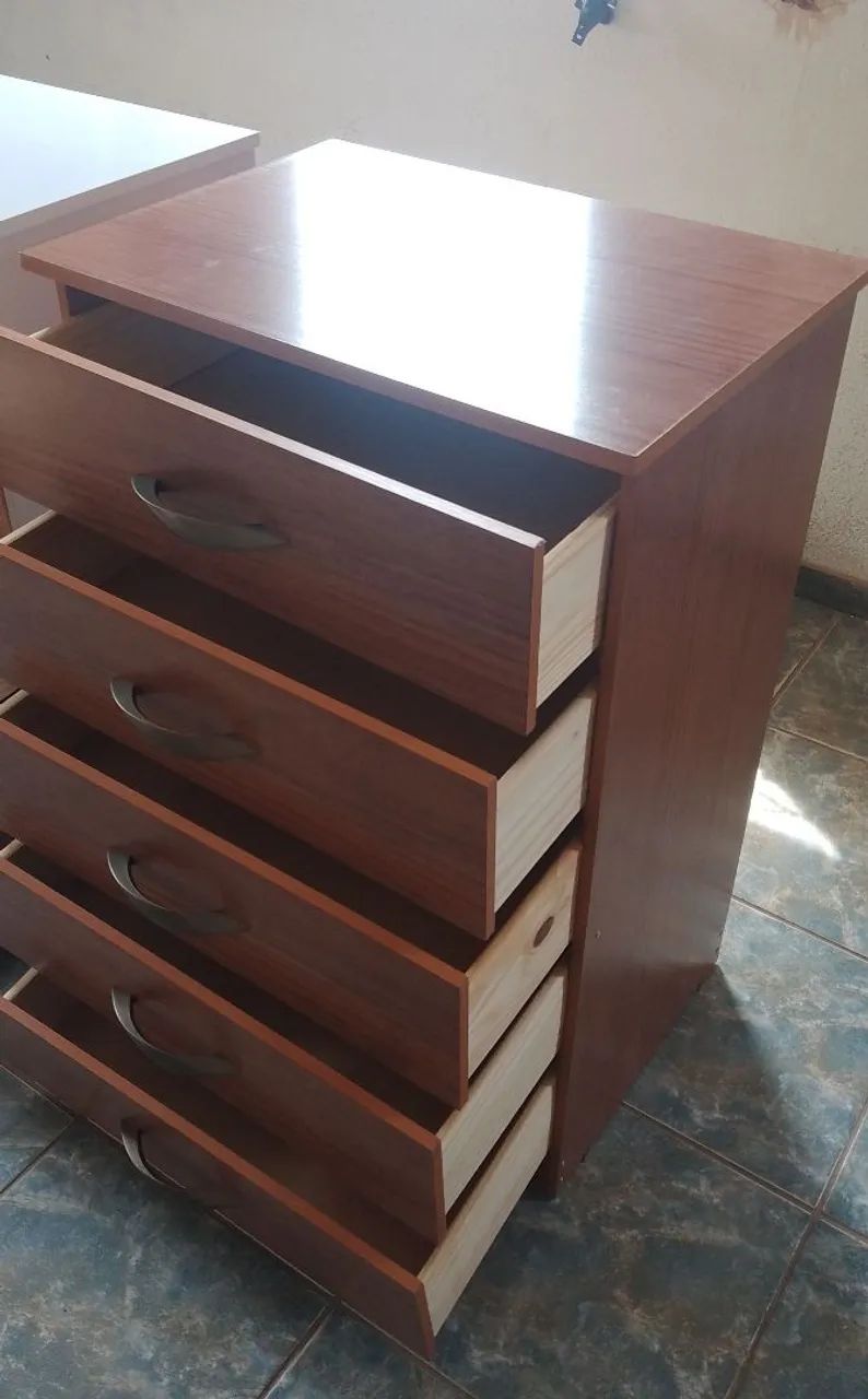 Cômoda Nova 5 gavetas 