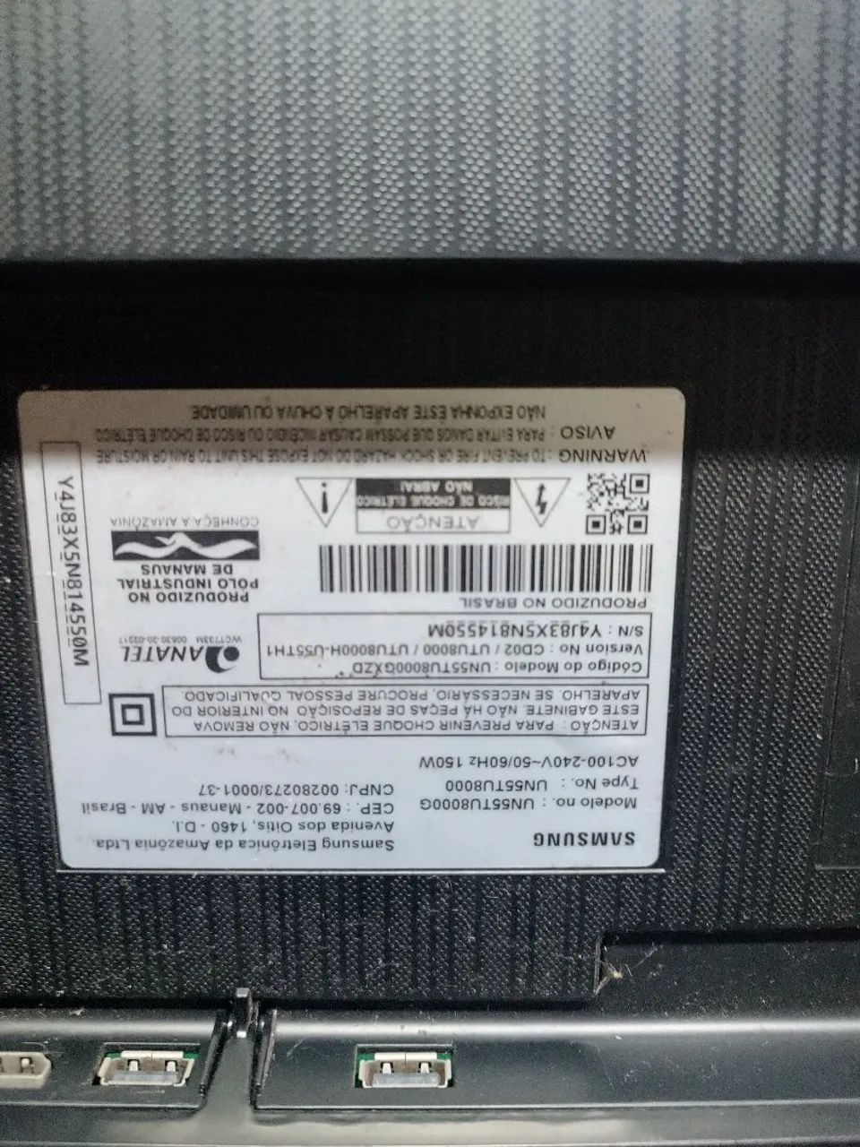 Tv Samsung 55 polegadas led para retirada de peças  - Foto 2