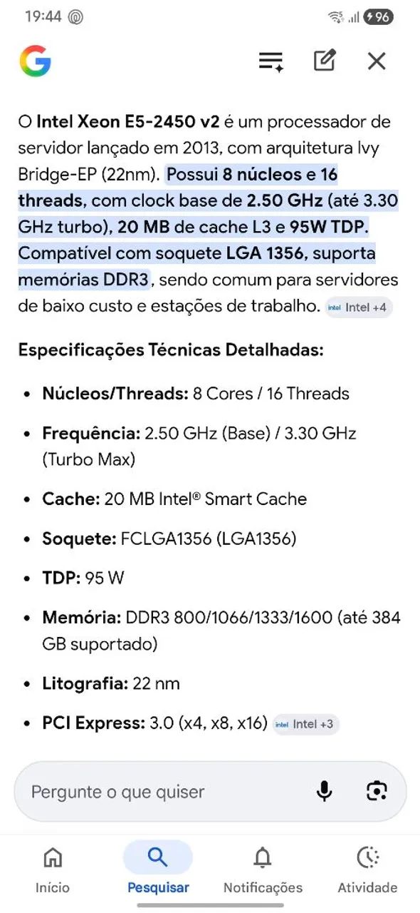 XEON E5 2450 V2 - Foto 4