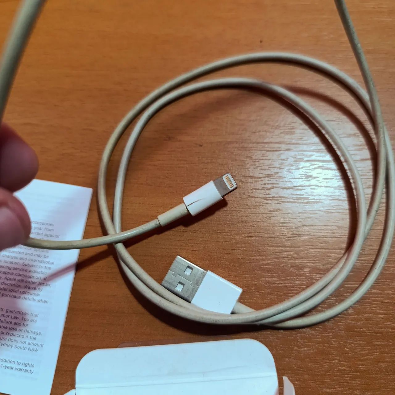 Cabo Carregador iPhone Original Lightning Comprado lá fora com Caixa e Manual - Foto 5