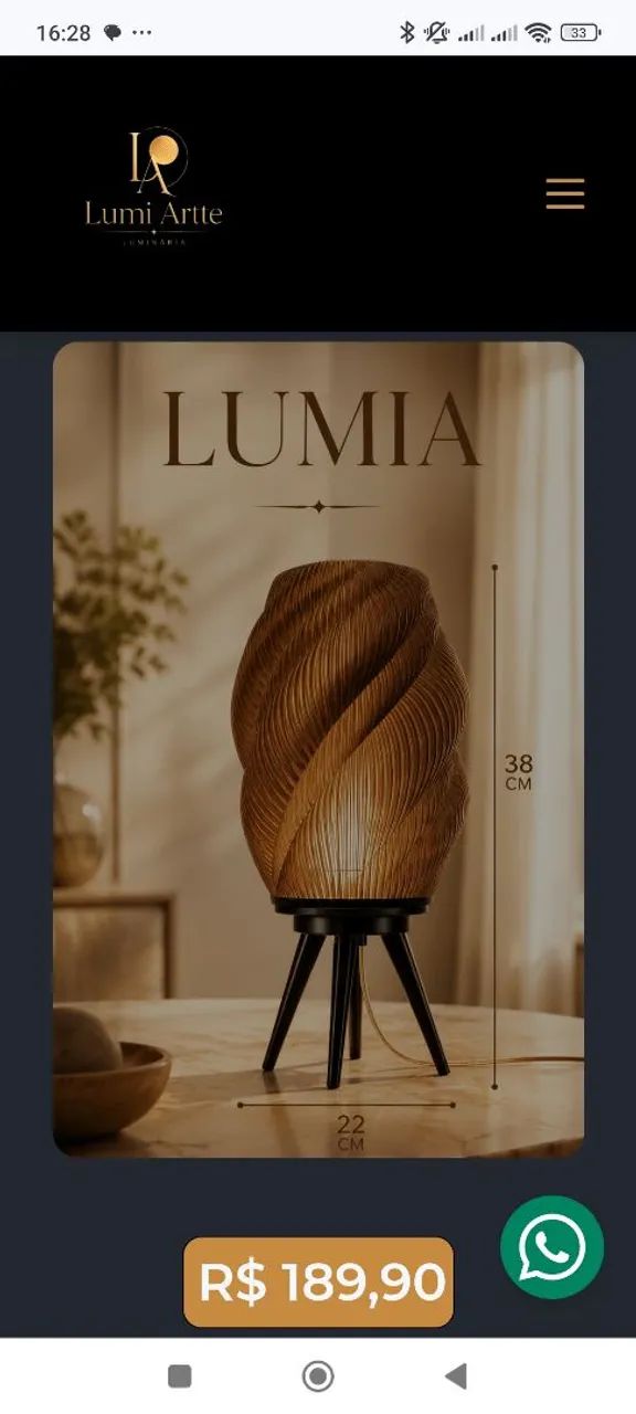 Luminária Lumia / iluminação moderna e elegante  - Foto 2
