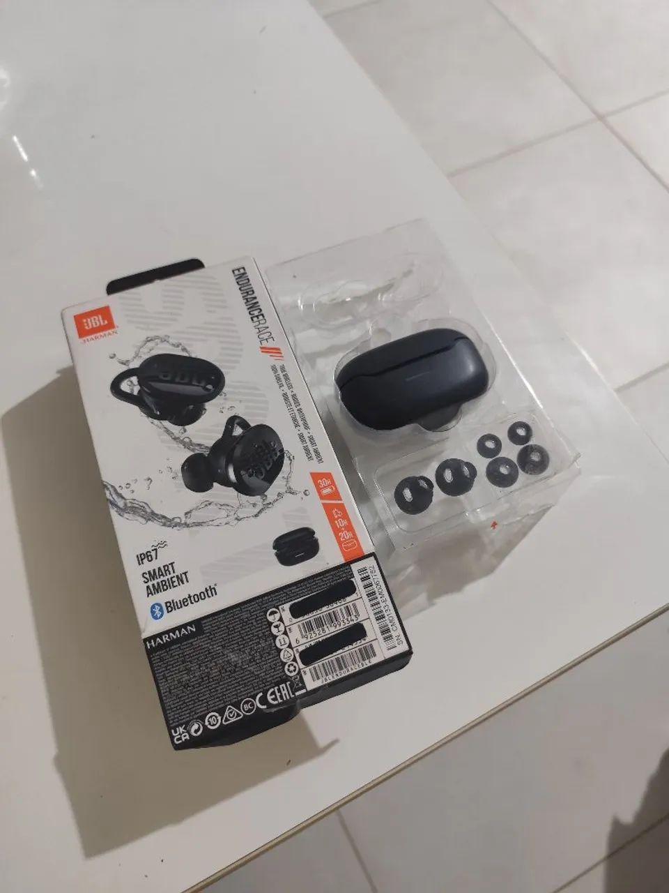 Fone de ouvido bluetooth JBL Endurance RACE WAVE TWS Original (borracha reserva sem uso) - Foto 4