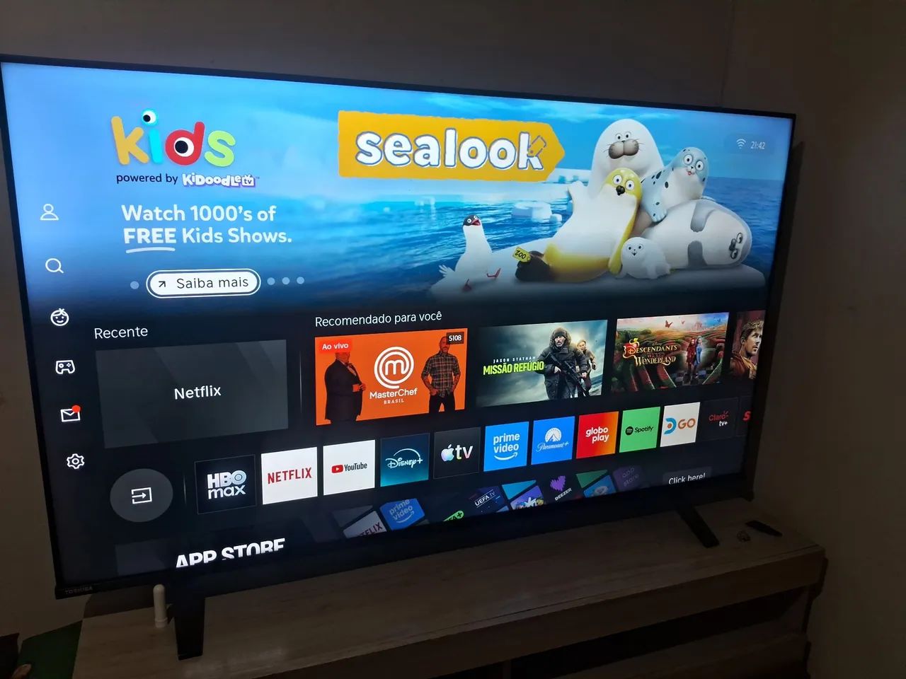 TV Toshiba 55 polegadas 4K Smart