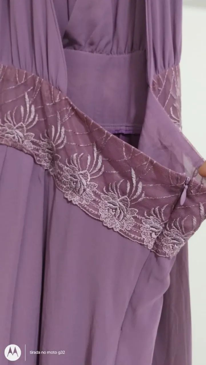 Vestido longo lilás - Foto 3