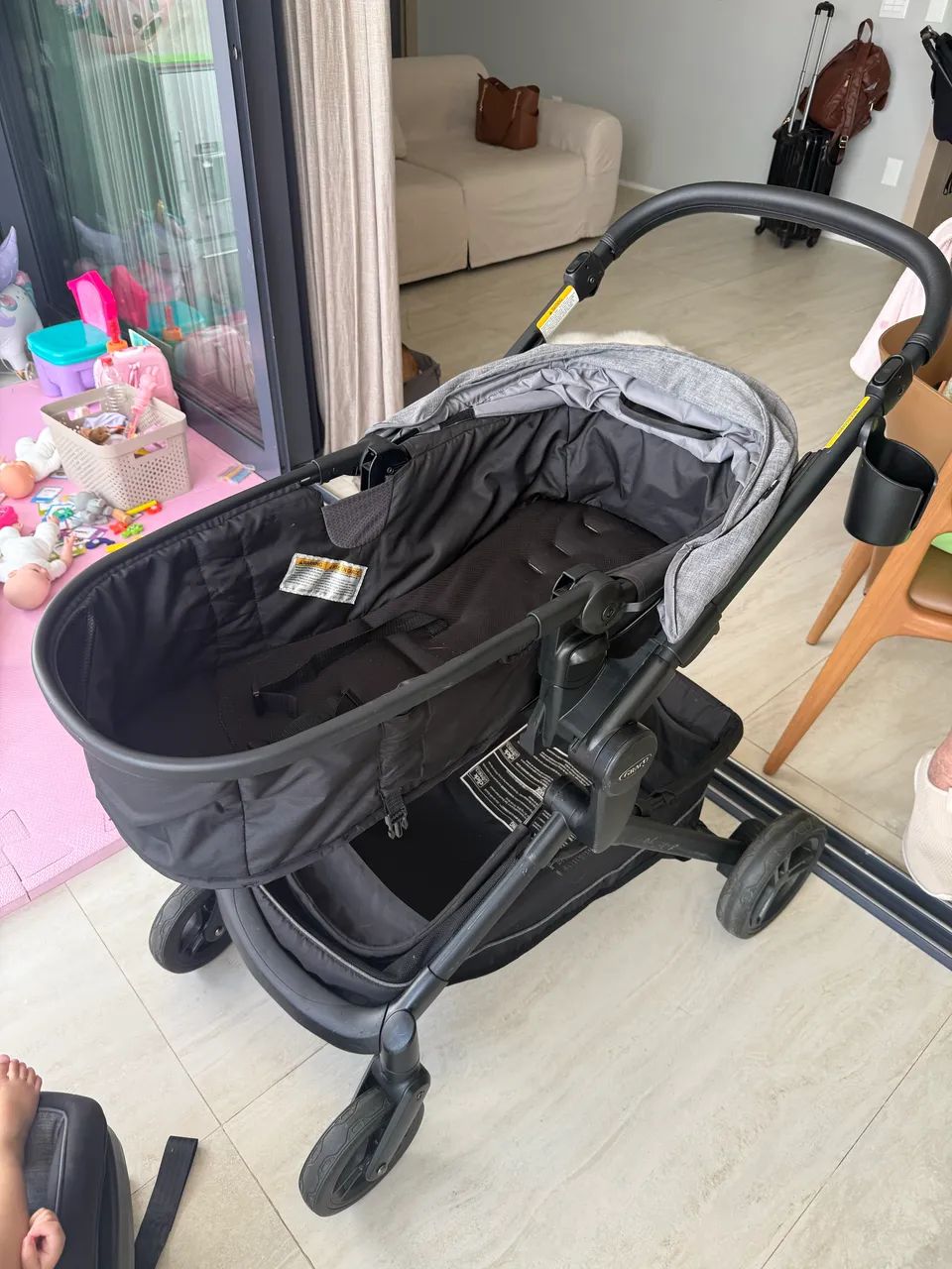 Carrinho de bebê 3 em 1 - Foto 2