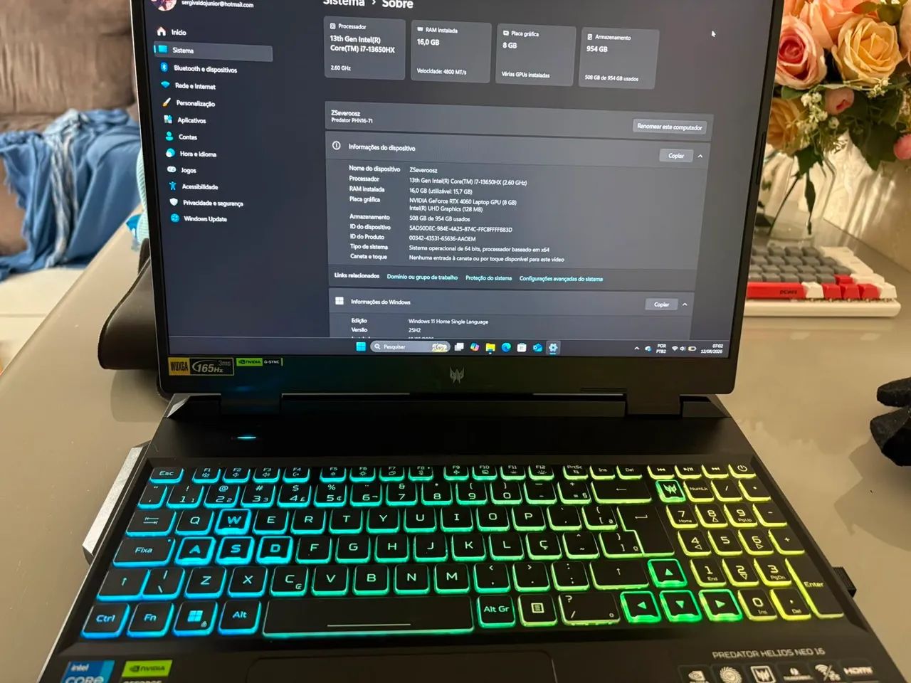 Notebook Acer Predator 16