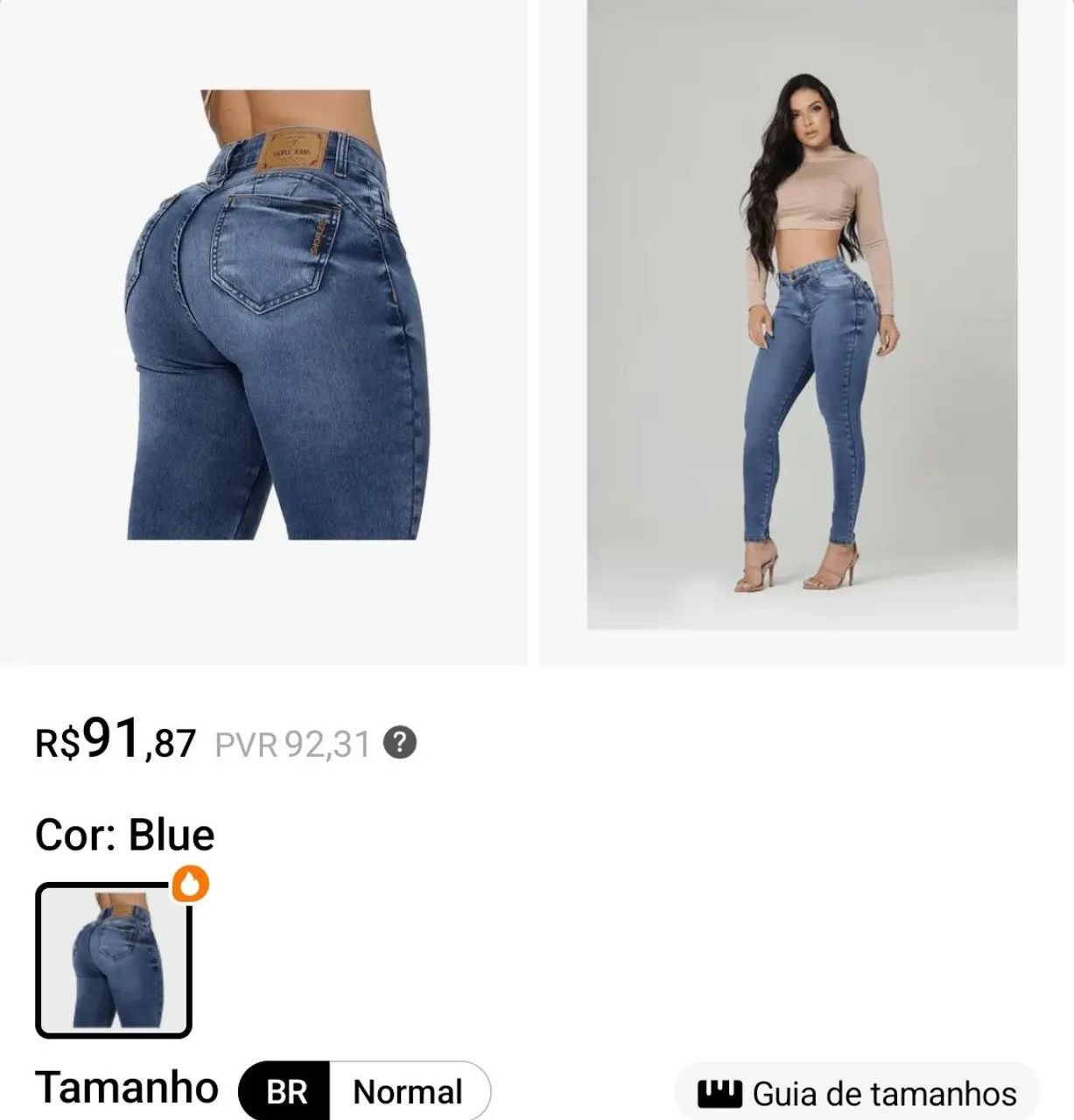 Calça  jeans super linda, não serviu em mim tm 38 - Foto 2