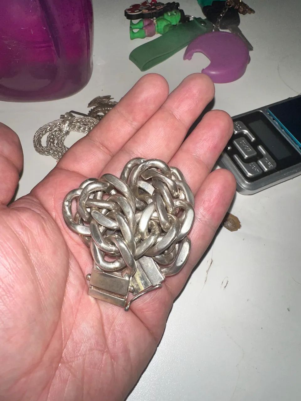 Pulseira de prata 925 -172,9g - Foto 2