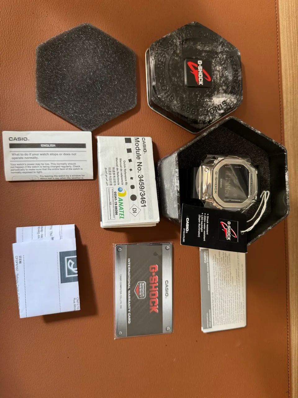Cássio G Shock GM 5600. Prata com Pulseira preta  - Foto 3