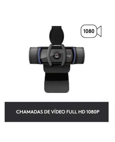Webcam Full Hd Logitech C920s Com Microfone Embutido, Proteção De Privacidade, Widescreen  - Foto 2