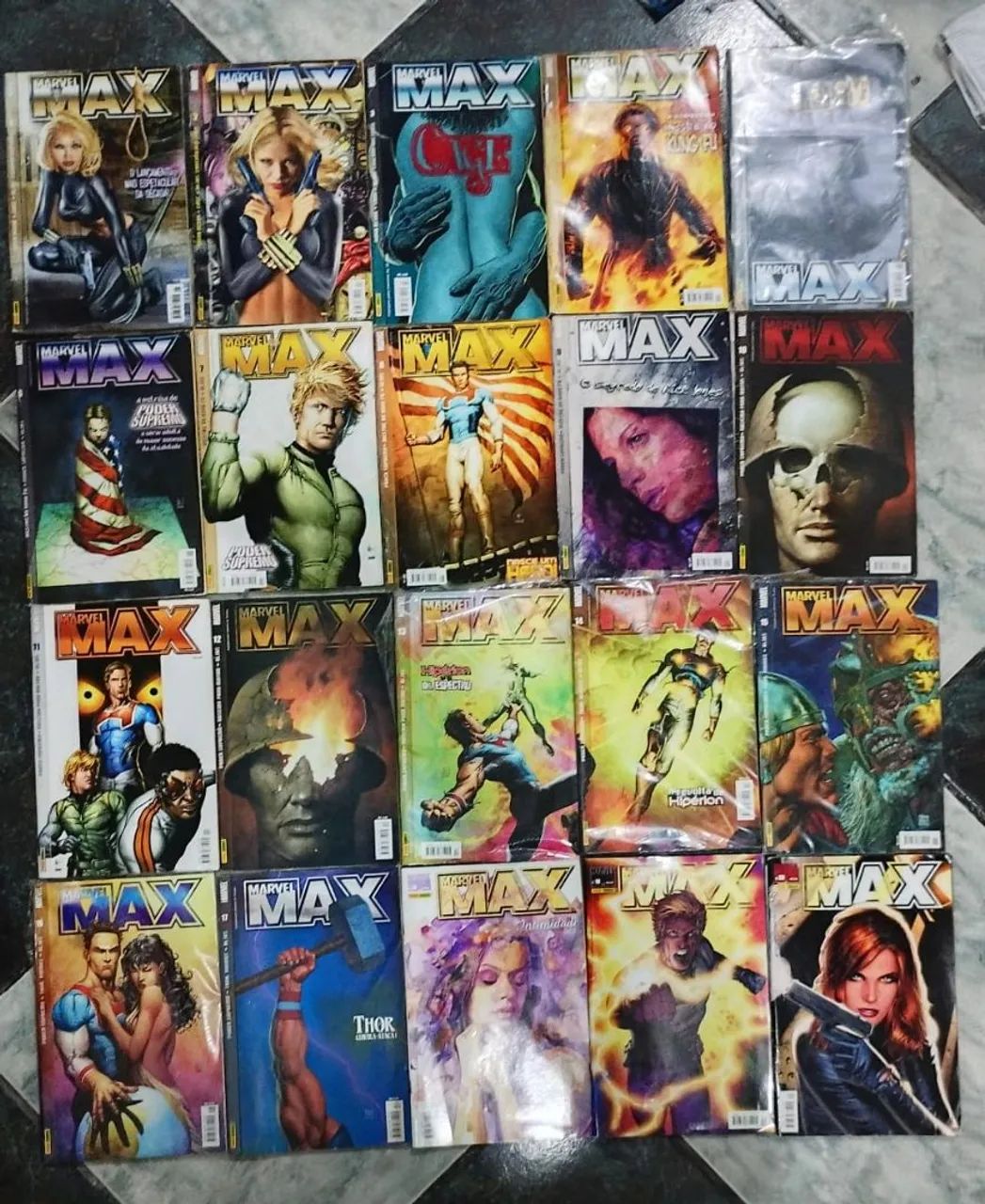 MARVEL MAX (PANINI) 1-81 COLEÇÃO COMPLETA + ALIAS ESPECIAL 