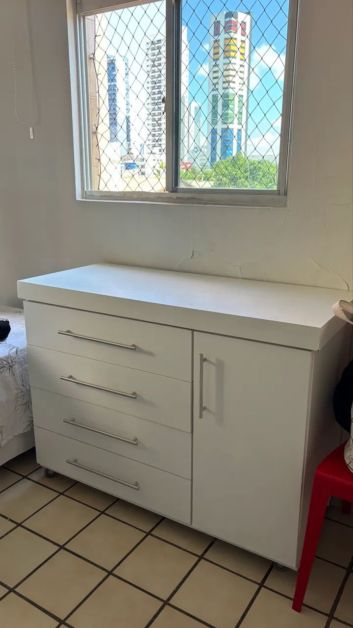 Cômoda branca de mdf - Foto 2