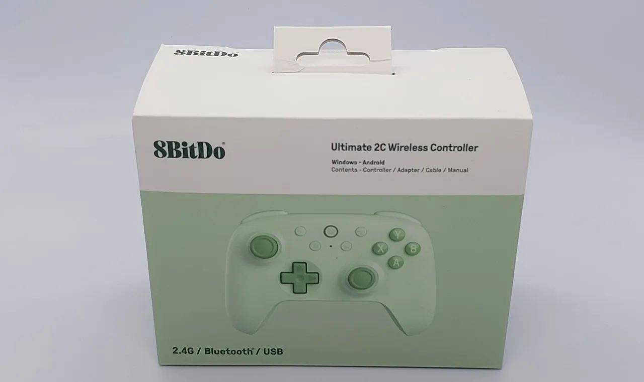 Controle 8BitDo sem fio Ultimate 2C Verde PC e Android lacrado