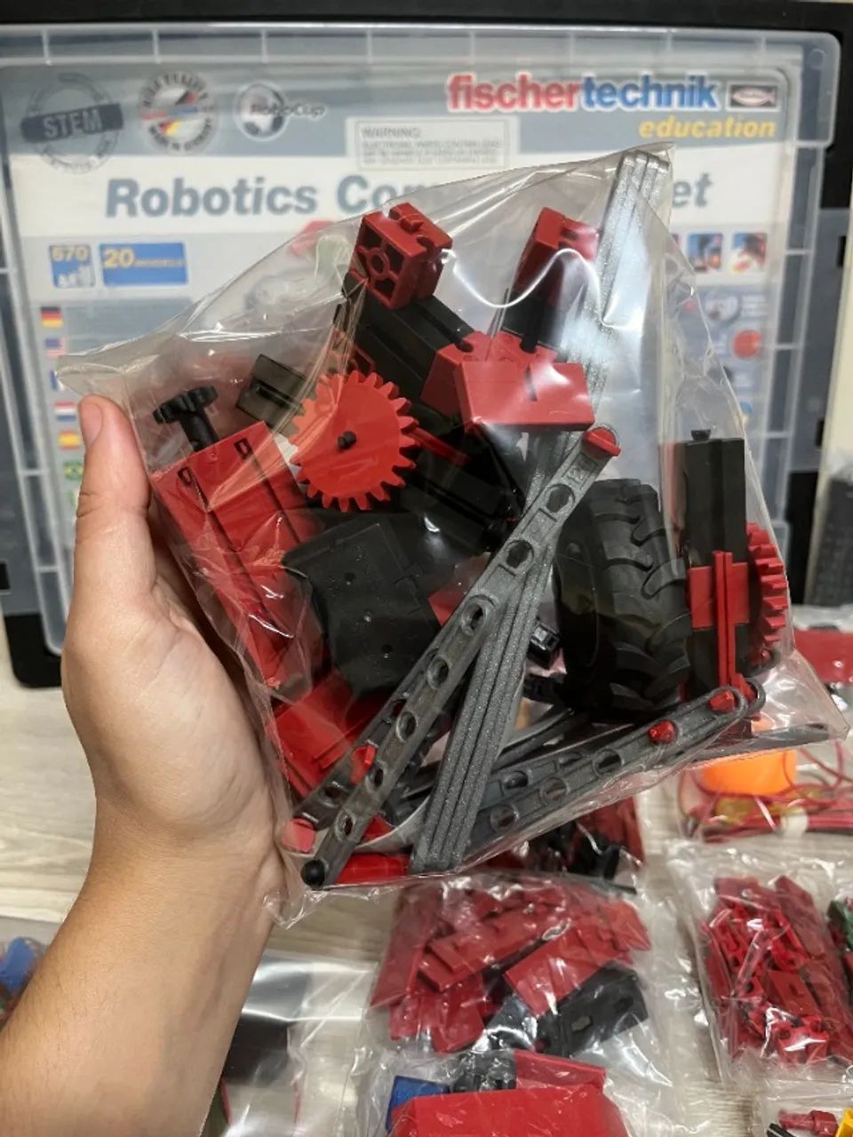 Kit de Robótica Fischertechnik Robotics Competition Set 670 Peças 20 Modelos - Foto 3