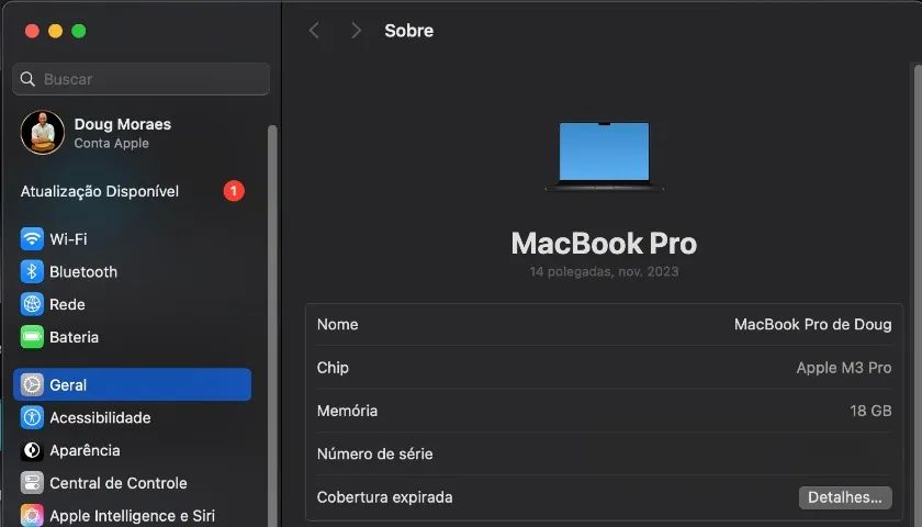 MACBOK PRO M3 14" 18GB RAM 1TB SPACE BLACK - Foto 5