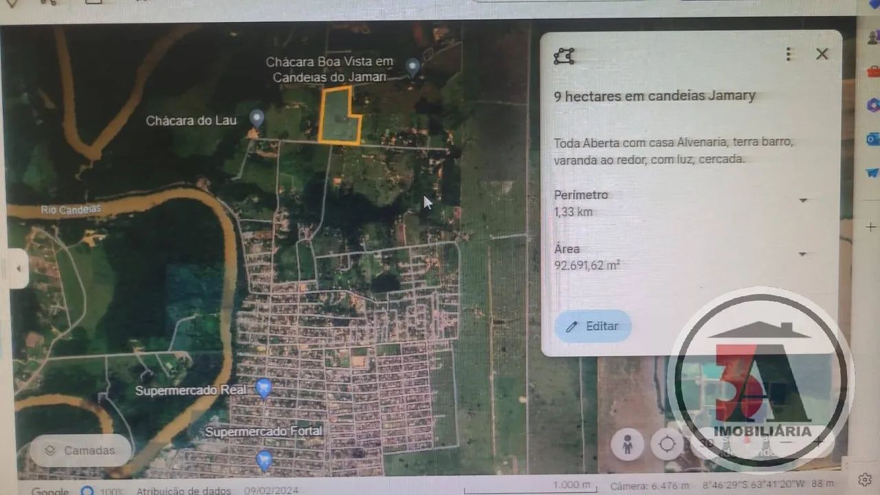 9 hectares Candeias Jamarí