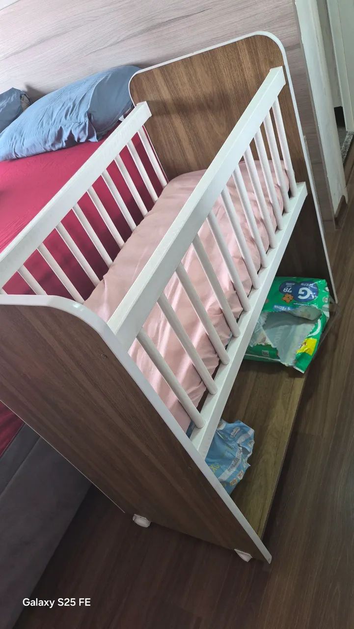 MINI BERÇO + COLCHÃO  - Foto 2