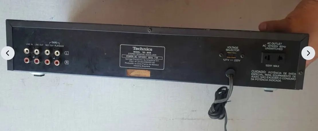 Equalizador gráfico Technics SH 8028 - Foto 2
