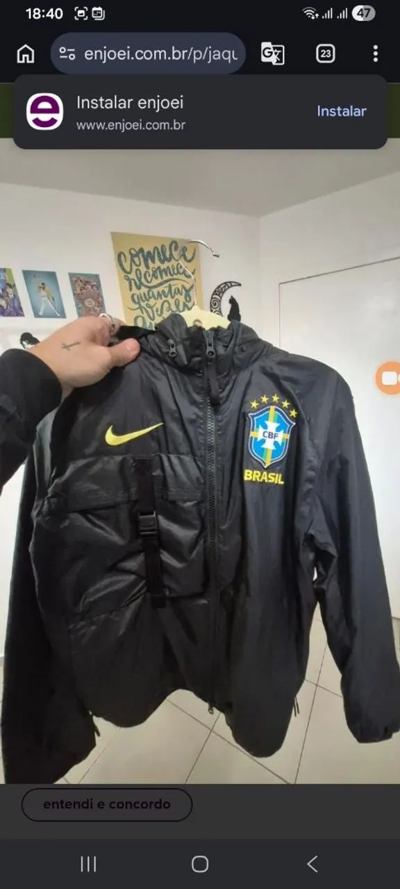 Jaqueta Nike CBF vira bag - Foto 4