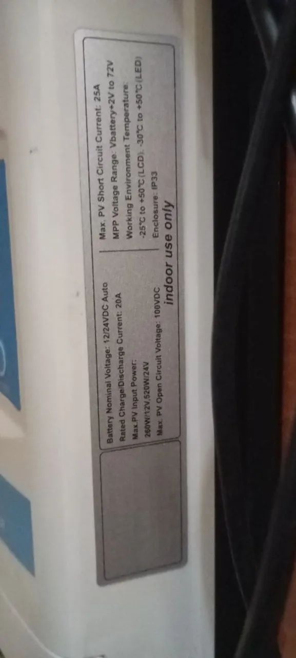 Controlador de carga mppt Epever 20ah com Cabo de programação. - Foto 4