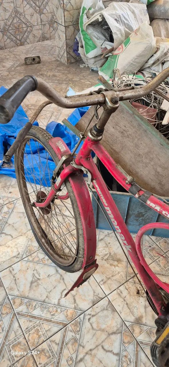 Bicicleta barra circular original mais de 30 anos - Foto 4