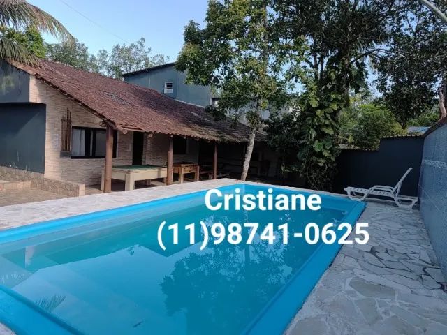 Casa na praia com piscina em Bertioga praia de Boracéia
