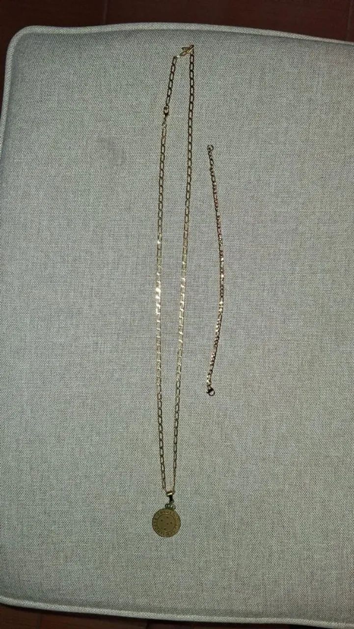 Correntinha banhada e pulseira banhada  - Foto 3
