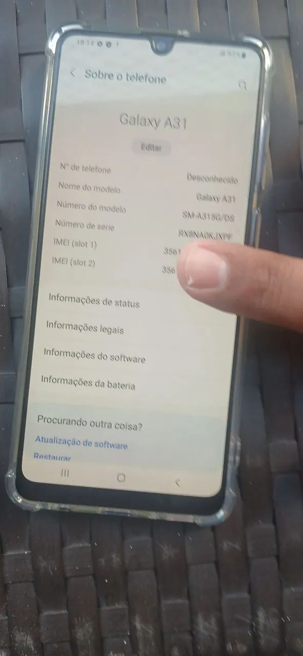 Celular Samsung A31 azul 128g Nacional  - Foto 2