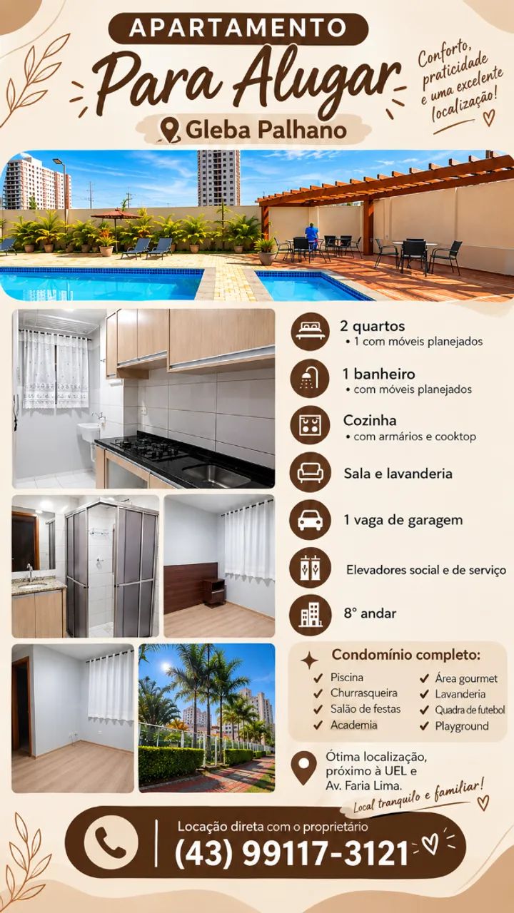 Apartamento para alugar 