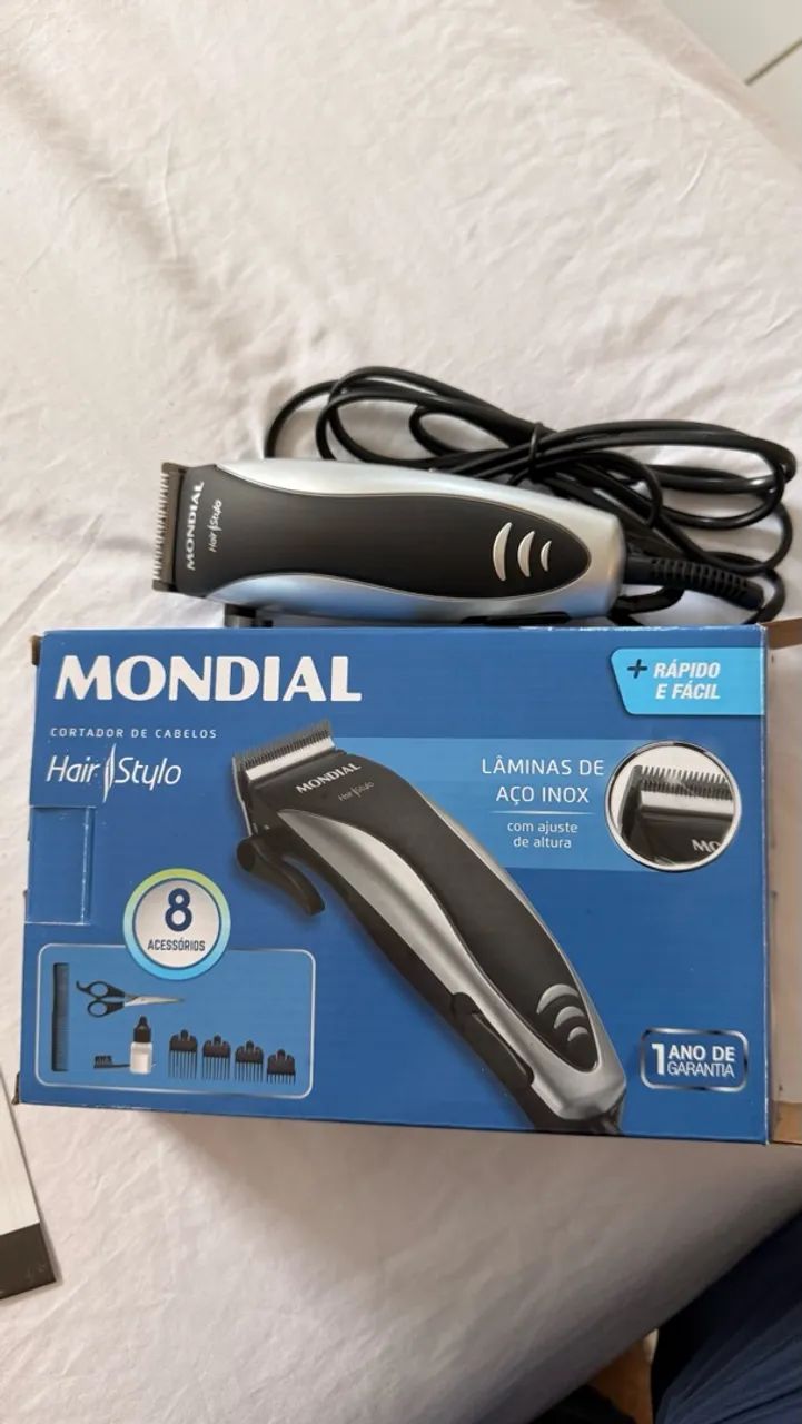 Máquina de corte de cabelo e barba mondial