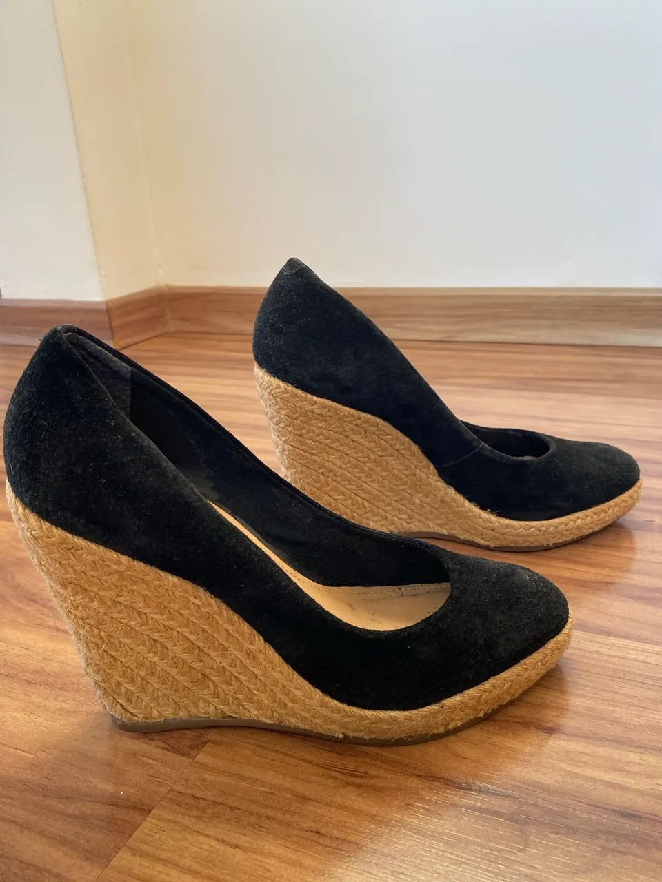 Espadrille preta de camurça  - Foto 5