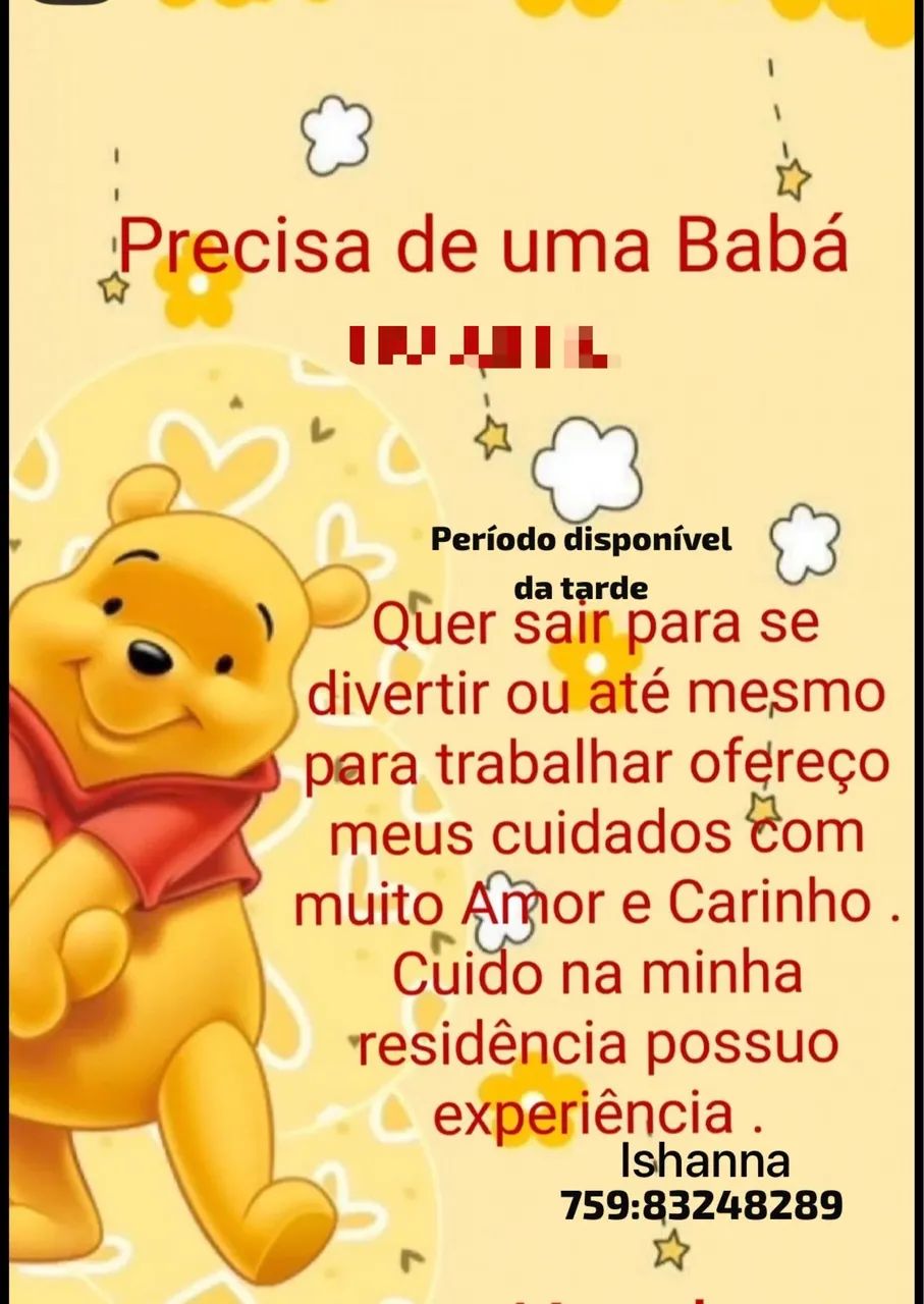 Tá procurando uma babá ?
