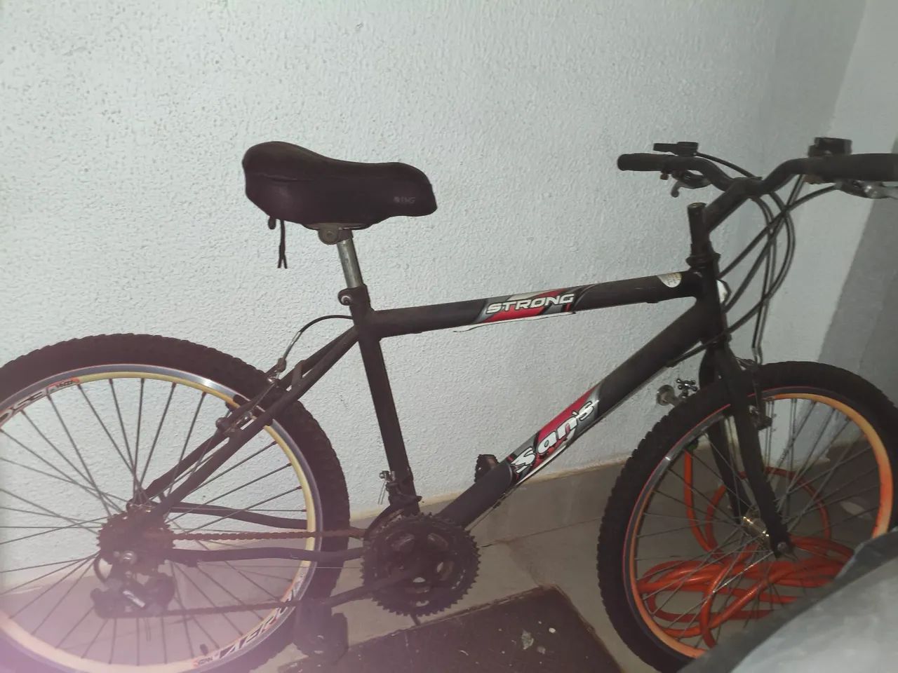 Bicicleta MTB Aro 26 Preta/Laranja - Foto 3