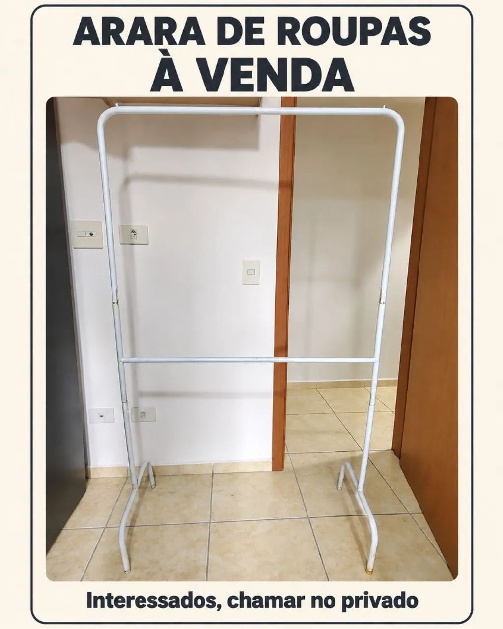 Arara de roupa dois andares