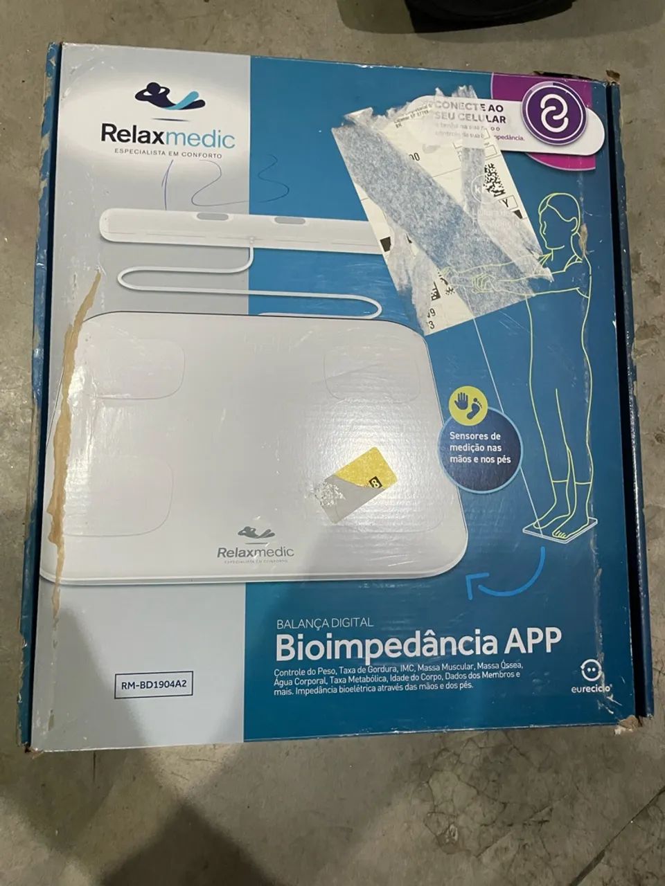 Balança de Bioimpedância Digital com App da Relaxmedic - Foto 2