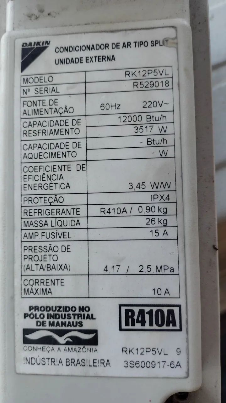 Ar condicionado Daikin 12kbtus  - Foto 3