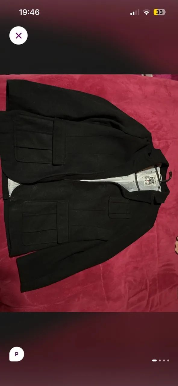 Blazer lã batida 