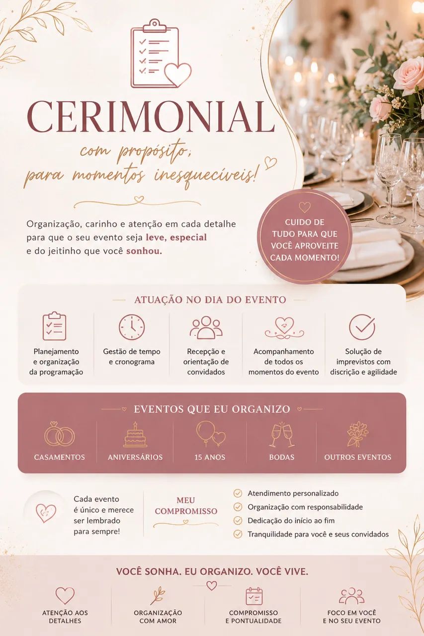 Cerimonial para eventos!